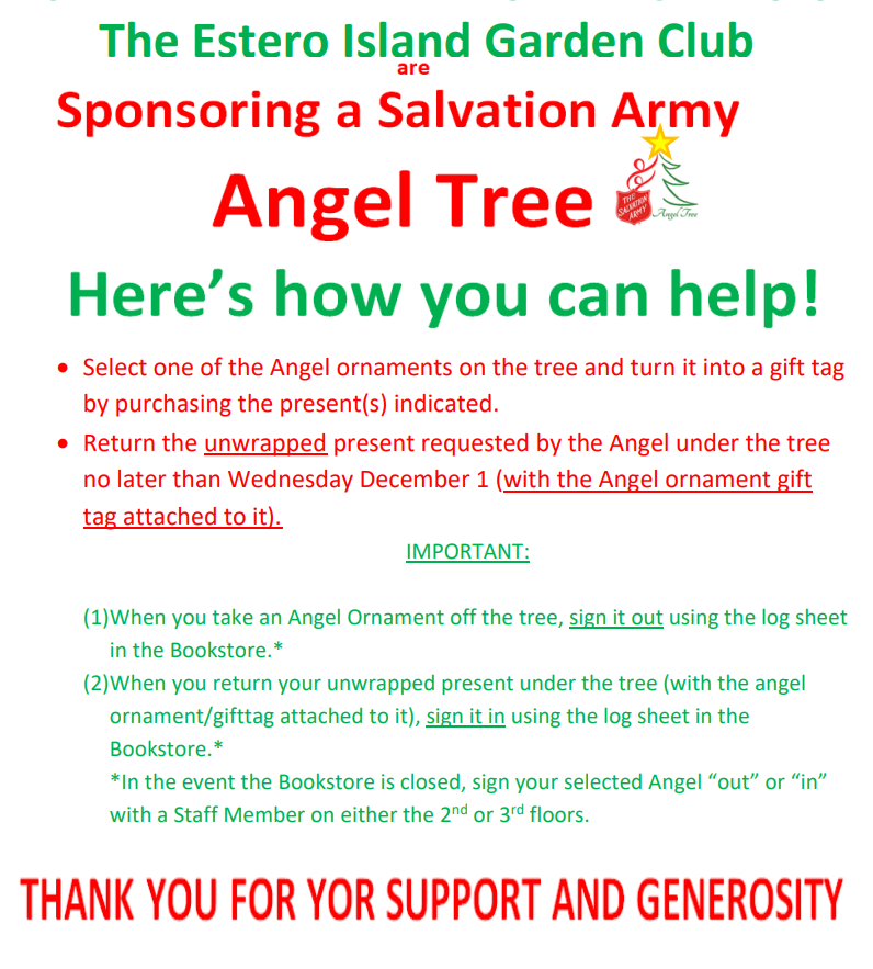 Poster for FMB Angel Tree Giving