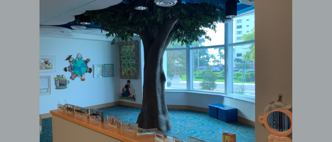 Interior building picture 1st floor Children's Area Storytime Tree